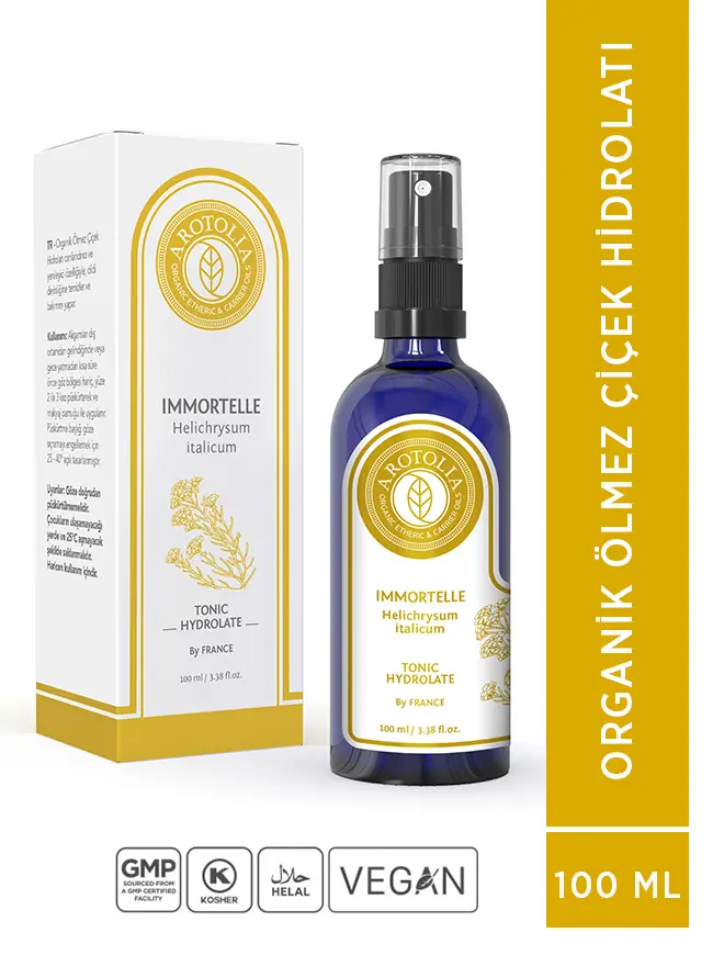Organik Ölmezçiçek Hidrolatı 100 ml — IMMORTELLE